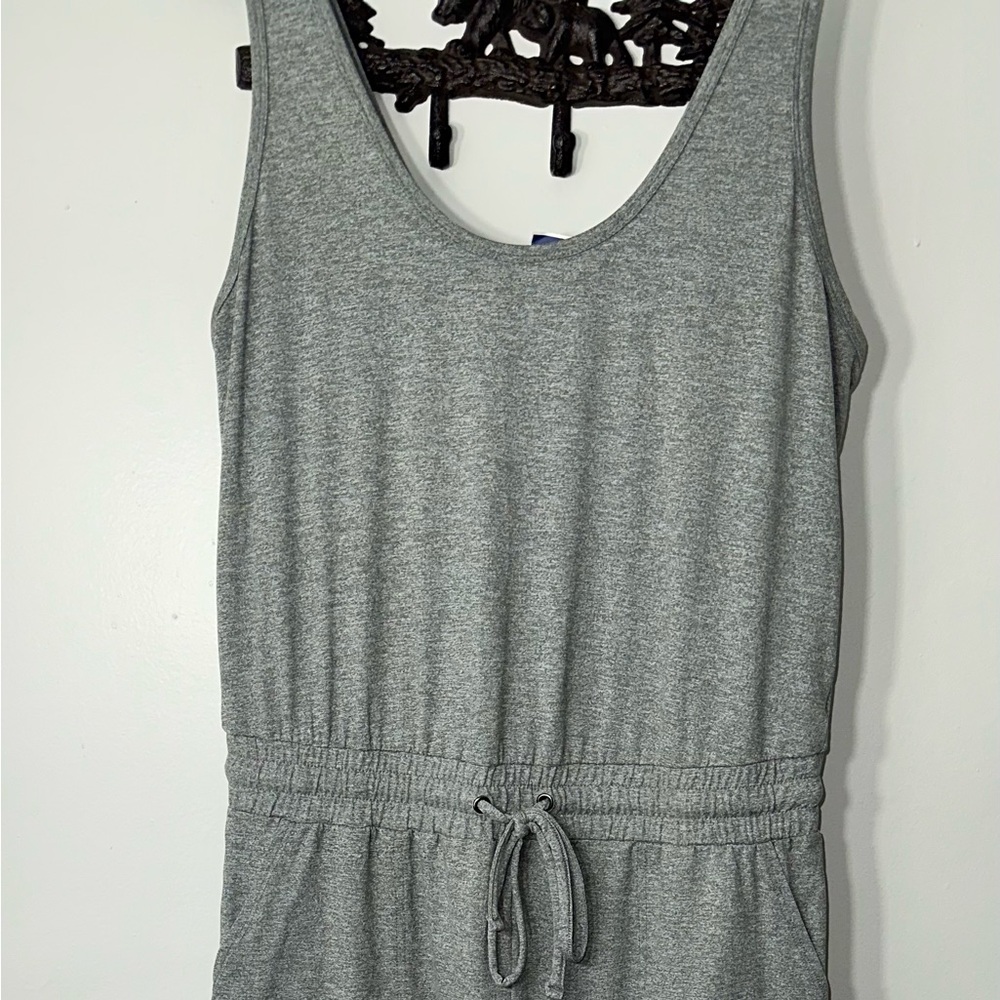 Zobha Gray Track Pants with Drawstring Waist